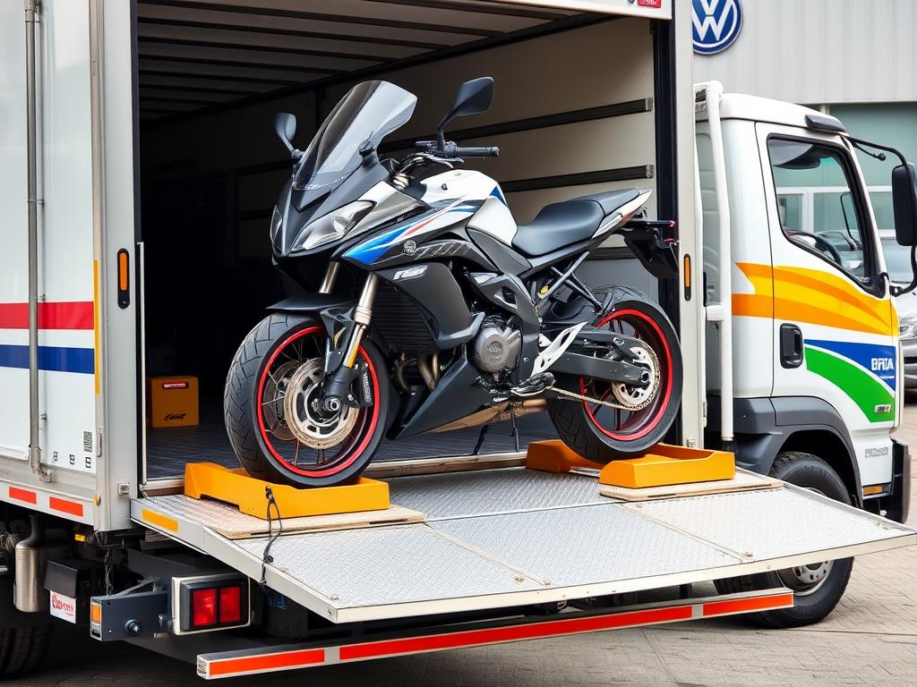 Bolu'da motosiklet taşıyan özel ekipmanlı oto kurtarıcı Bolu'da motosiklet taşıyan özel ekipmanlı oto kurtarıcı