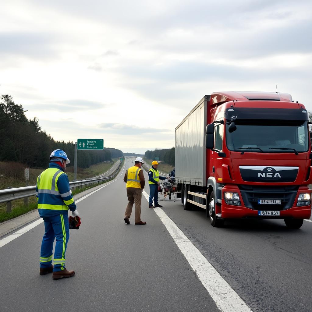 TEM Otoyolunda yol yardım hizmeti